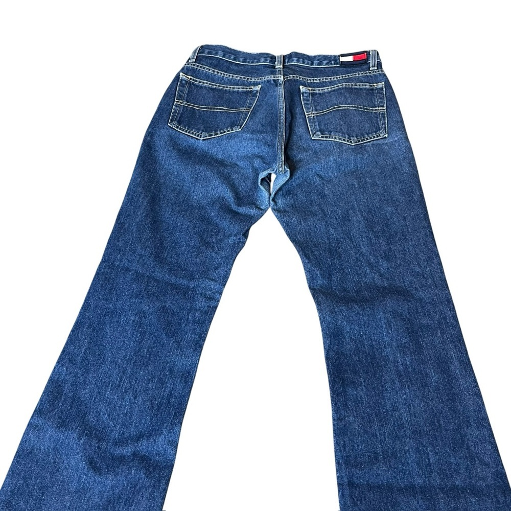 Vintage 2000 Tommy Hilfiger Blue Bootcut Jeans with Rich Indigo Hue - Picture 2 of 12